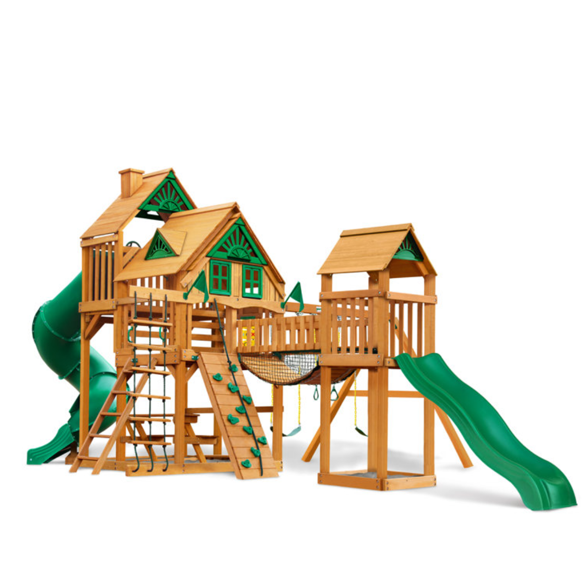 aklart-product-53-image-1 Gorilla Playsets Treasure Trove II Treehouse Wooden Swing Set - Image 1