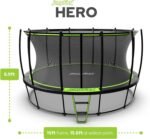 JumpFlex HERO 15 Backyard Outdoor Trampoline for Kids with Net & Ladder - Image 10