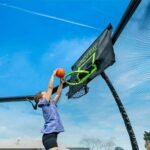 JumpFlex HERO 15 Backyard Outdoor Trampoline for Kids with Net & Ladder - Image 3