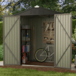 Patiowell 10 ft. W x 12 ft. D Size Upgrade Metal Storage Shed (119 sq. ft.) - Image 3