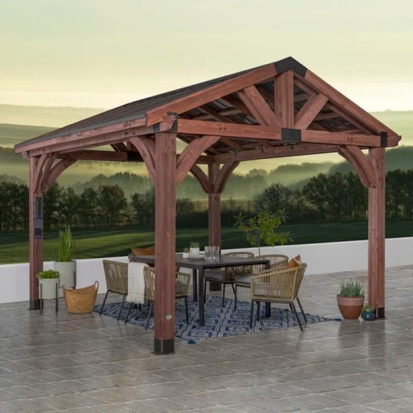 iben-product-399-image-1 Arlington 12′ X 12′ Solid Wood Patio Gazebo - Image 1