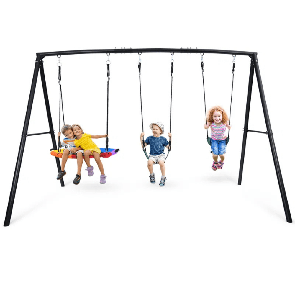 iben-product-60-image-1.png Klo Kick Metal Swing Set with 3 Swings - Image 1