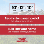 Handy Home Windemere 10×12 Storage Shed - Image 4